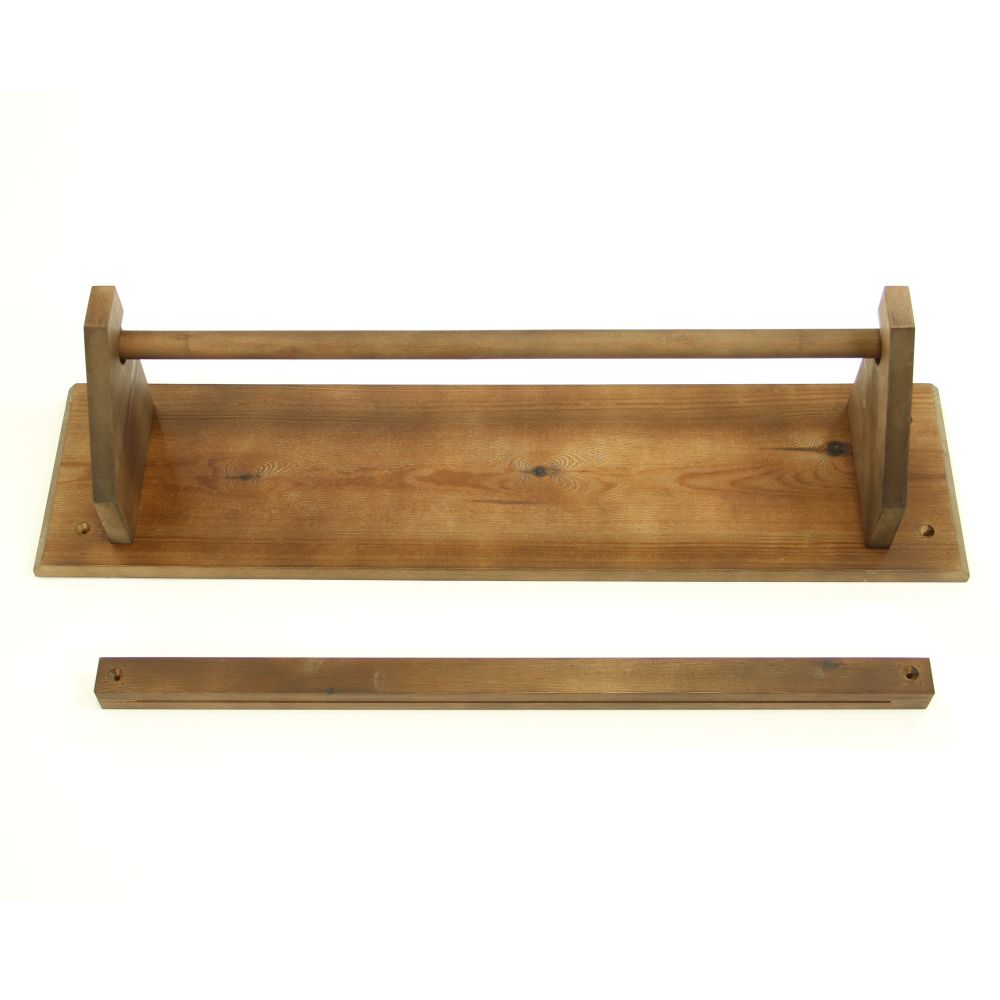 Wooden Kraft Paper Roll Display Holder Braccio.co.uk